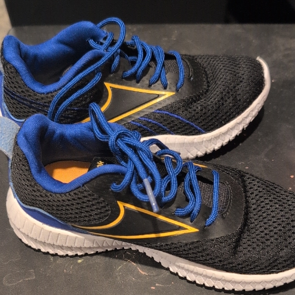 Reebok Black and Blue Sneakers with Breathable Mesh
